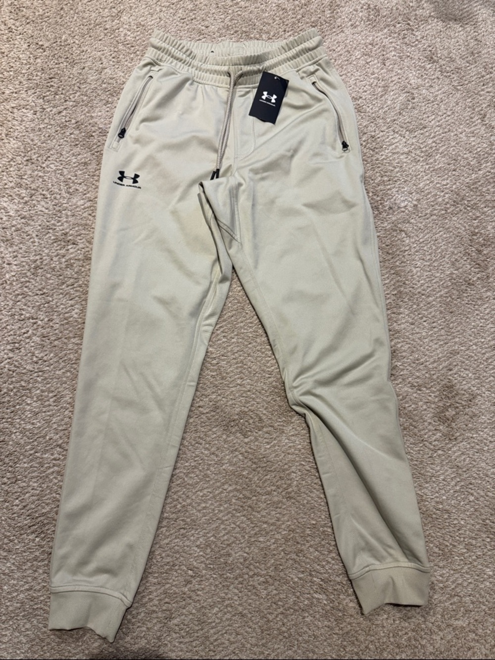 Under Armour Men's Joggers in Light Beige